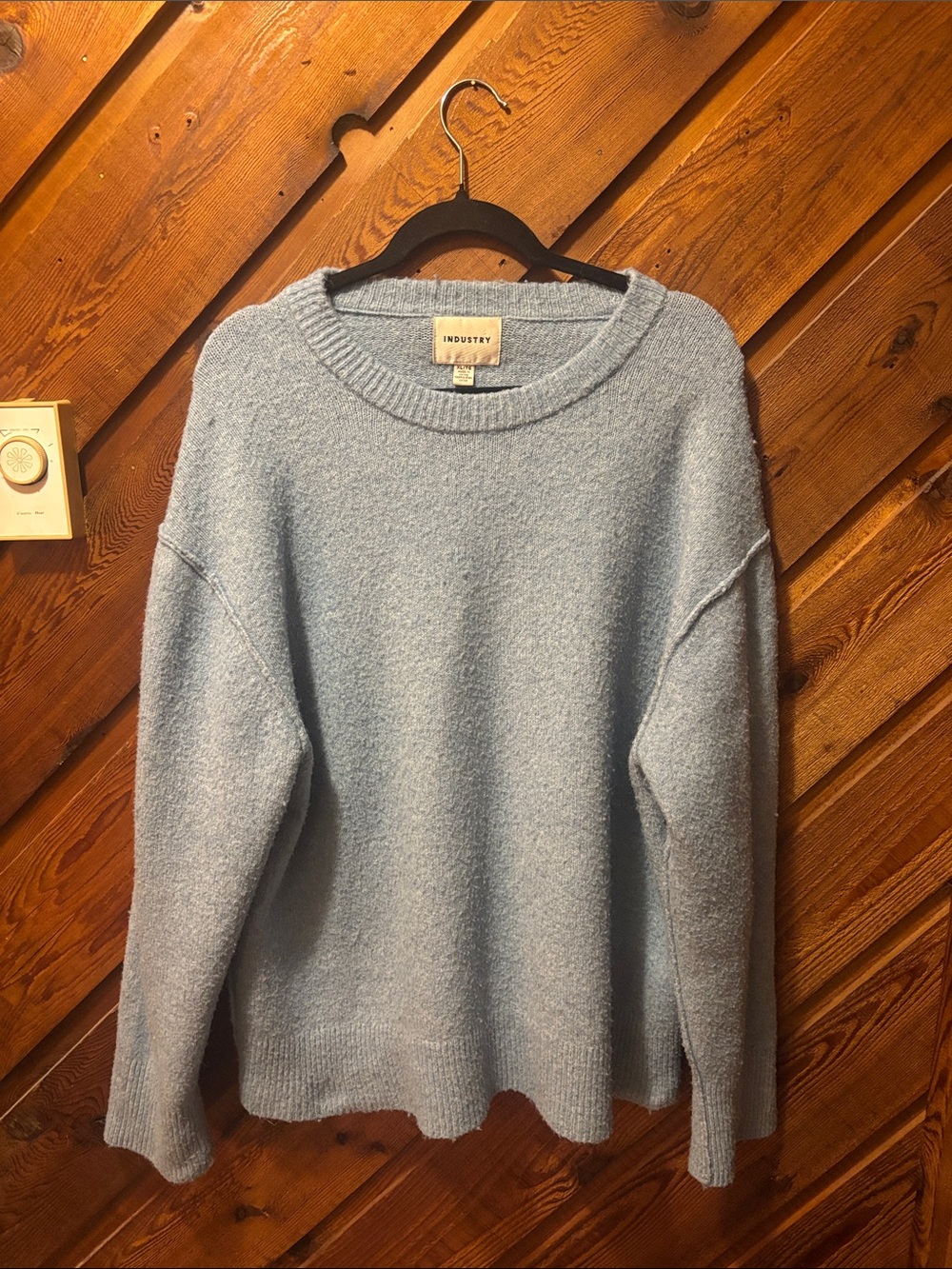 INDUSTRY Light Blue Crewneck Pullover for Women